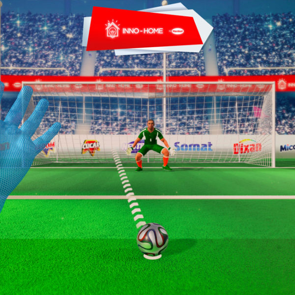 Juego de fútbol con Leap Motion para 2 jugadores