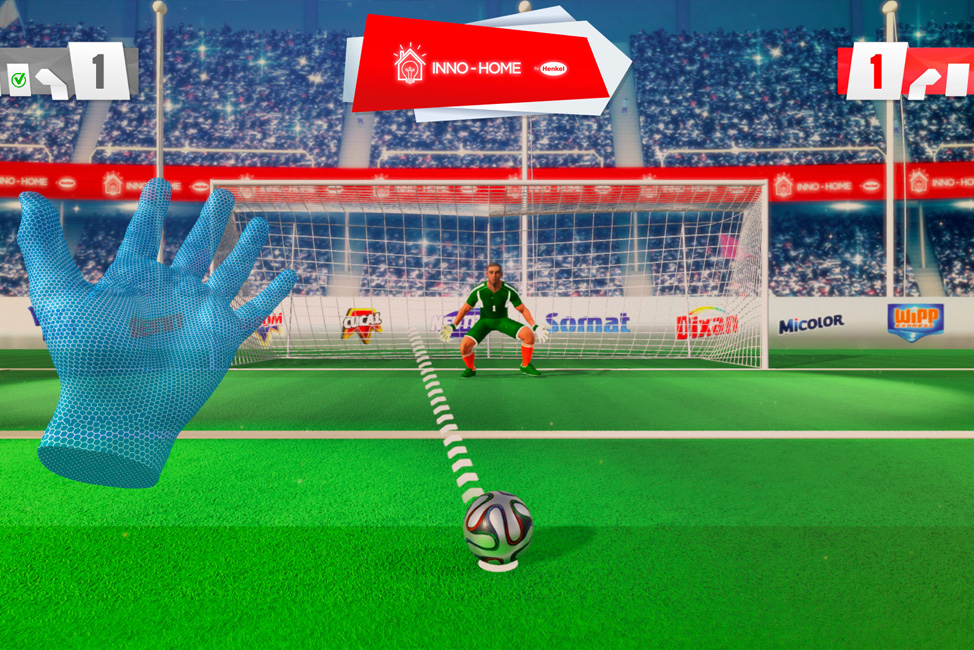 Juego de fútbol con Leap Motion para 2 jugadores